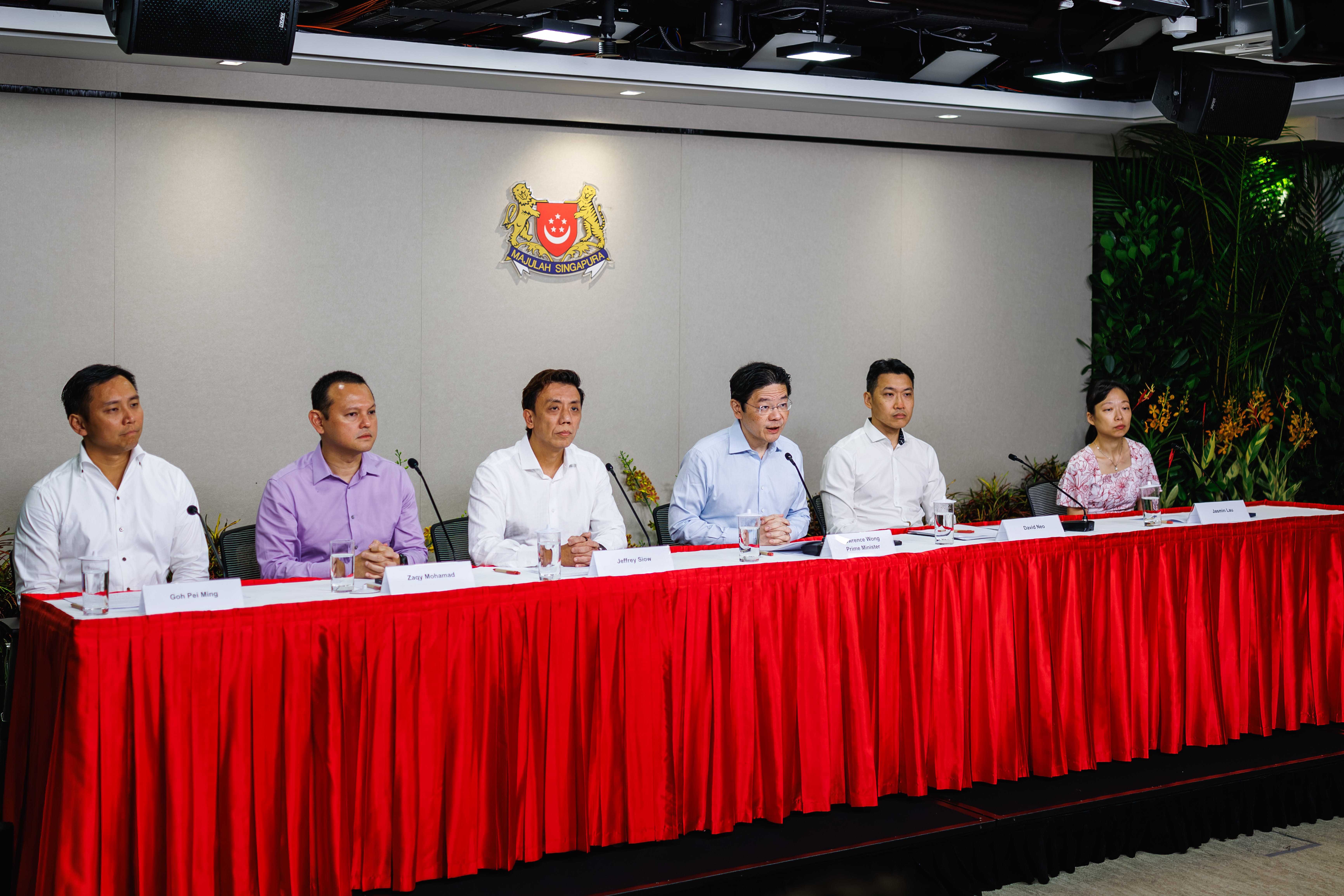 Photo of PM Lawrence Wong at the Press Conference on the Changes to Cabinet and Other Appointment 20260722